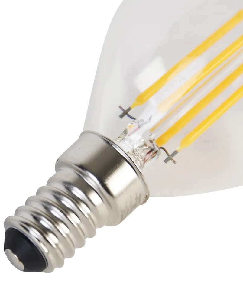 Set de 5 Becuri LED Filament E14 P45 4W 470 lm 2700K