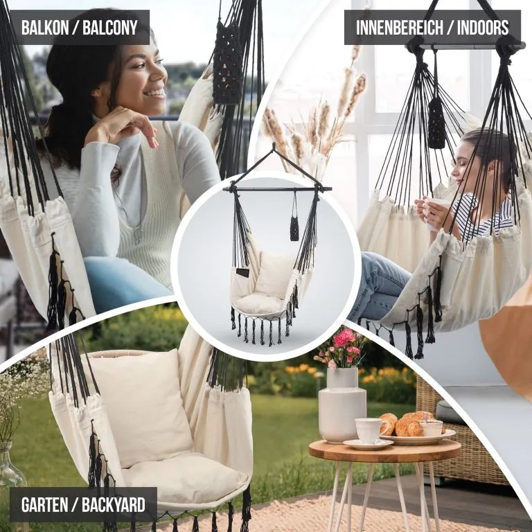 MIADOMODO Balansoar suspendat, bej