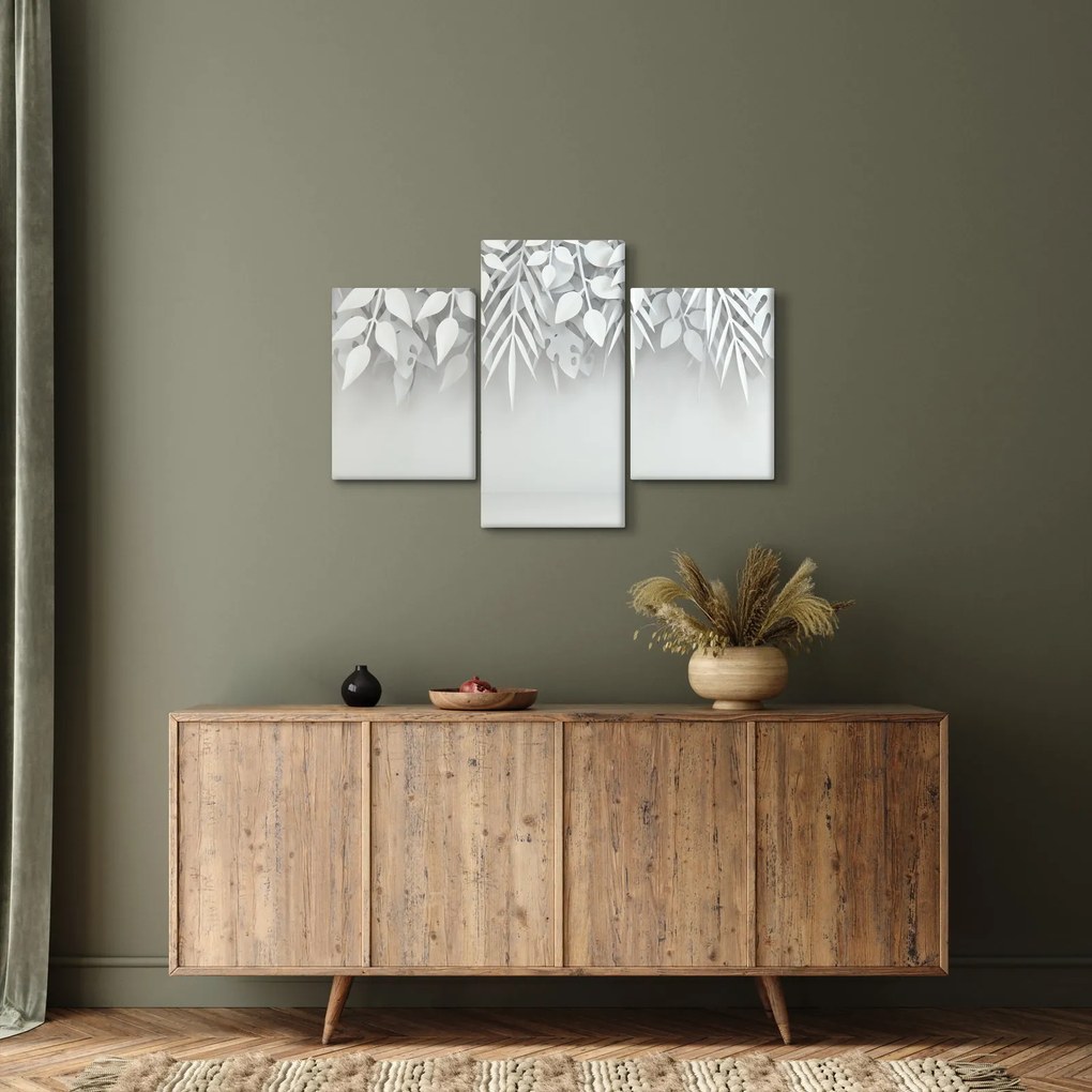 Tablou - Frunze de plasitic (90x60 cm)