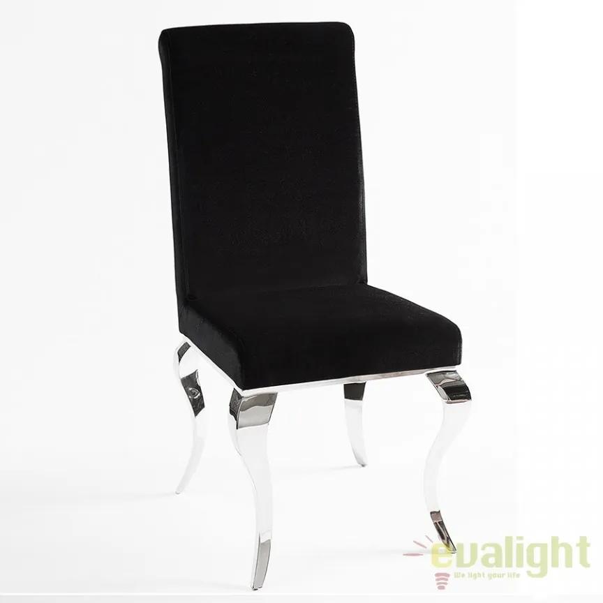 Set de 2 scaune LUX dining sau birou Modern Barock negru