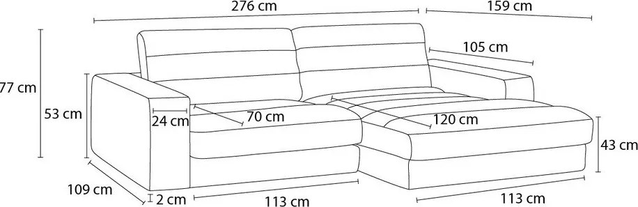 Colțar verde cu tapițerie din catifea (cu colț pe partea dreaptă/cu șezlong) Sierra – Bobochic Paris