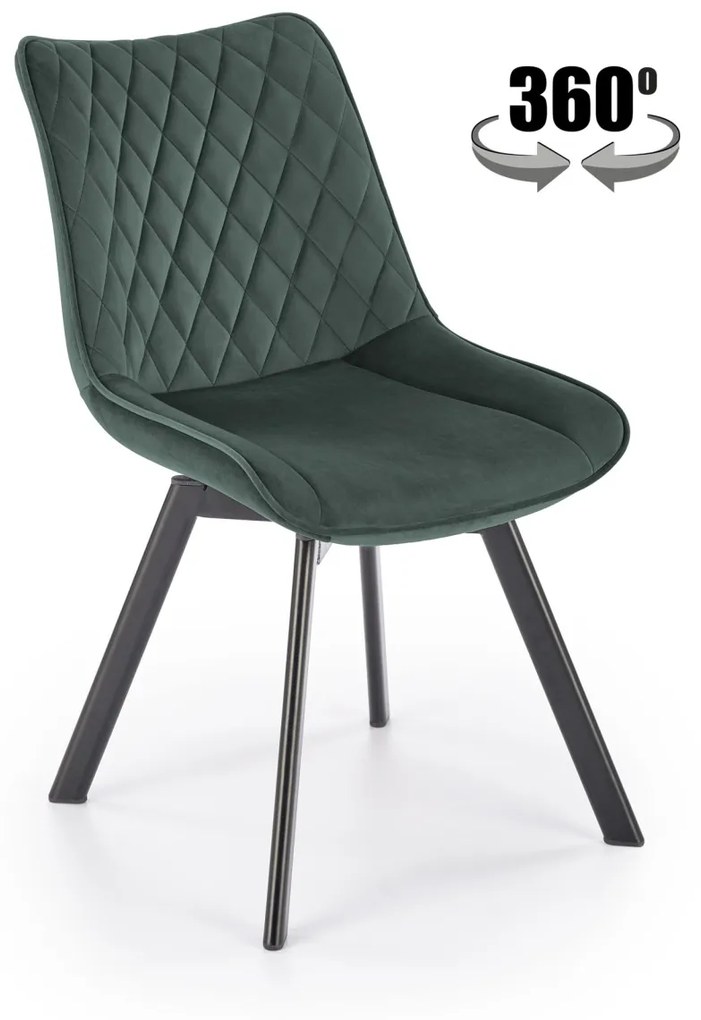 Scaun K520 velvet verde