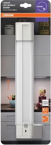 Osram - Lampă LED sub dulap cu senzor LINEARLED LED/2,9W/9V, 6xAA, 31,4 cm, albă