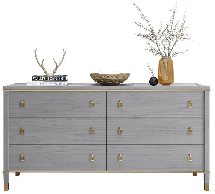 Comodă în dormitor gri în stil art nouveau DEPRIMO 17127 by Deprimo