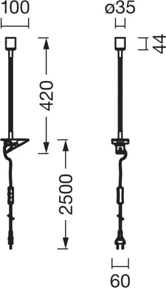 Osram - Lampă cu clemă CLIP TUBE FLEX 1xGU10/5W/230V crom mat
