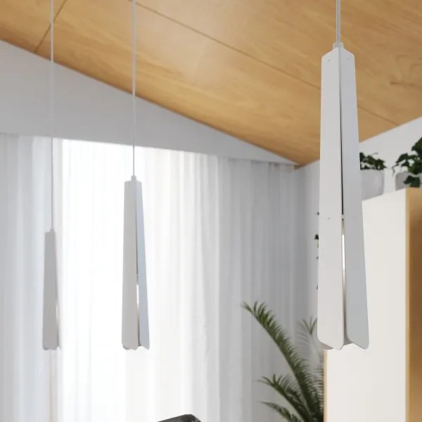 Lustră pe cablu Sollux SL.1397 PRYSM 1xG9/8W/230V alb
