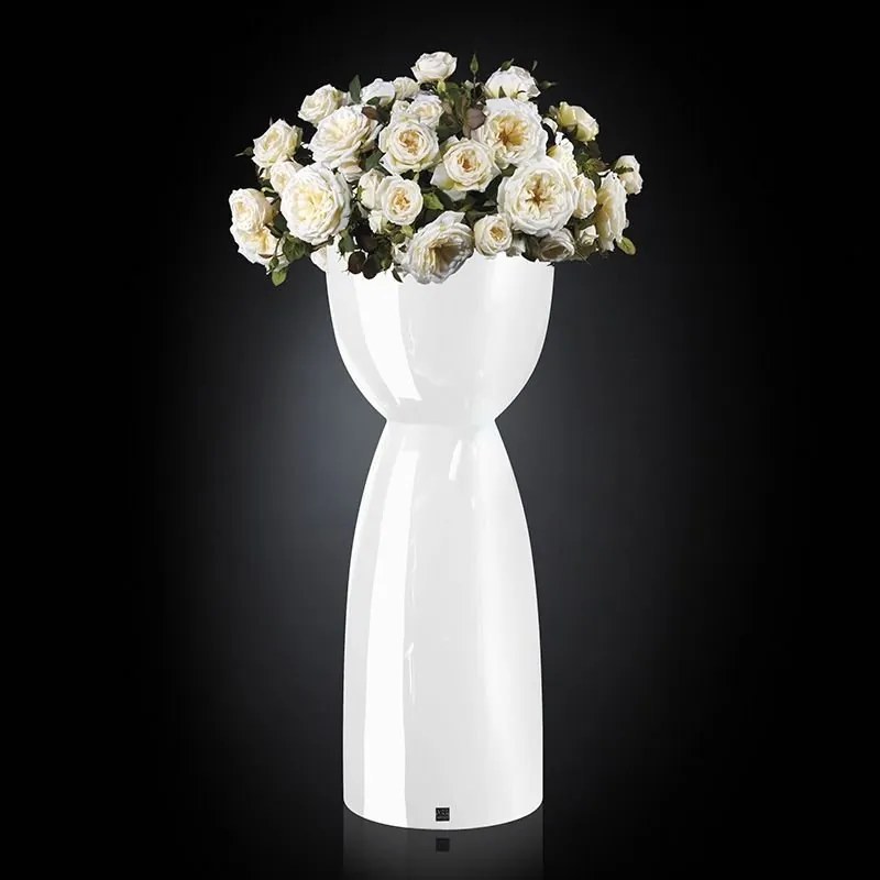 Aranjament floral elegant, design LUX VIENNA IN SHINY VASE, alb 1141249.95