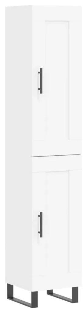 3200473 vidaXL Dulap înalt, alb, 34,5x34x180 cm, lemn prelucrat