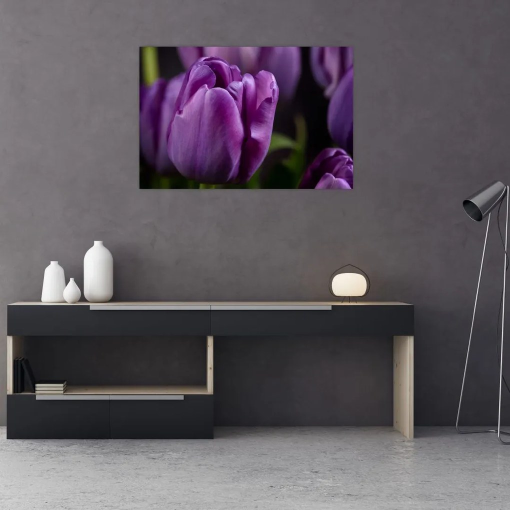Tablou cu flori de lalele (90x60 cm)