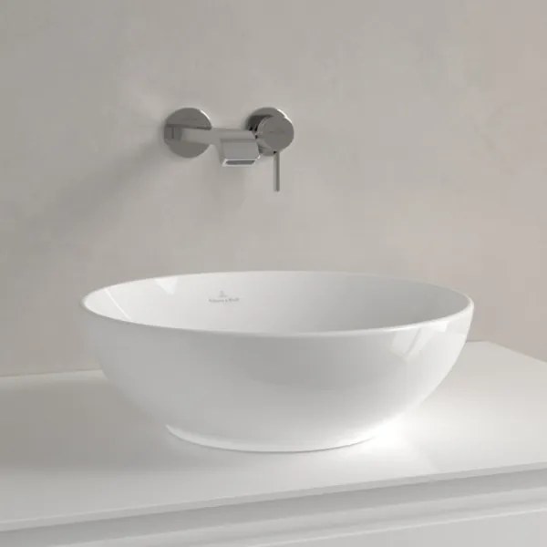 Villeroy & Boch 4A450001 - Lavoar pentru montare pe blat LOOP&FRIENDS, Ø 38 cm, ceramică albă
