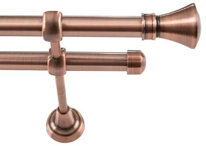 Galerie dubla PRINCE ,grosime 19mm, cupru (Alege marime: 320 cm)