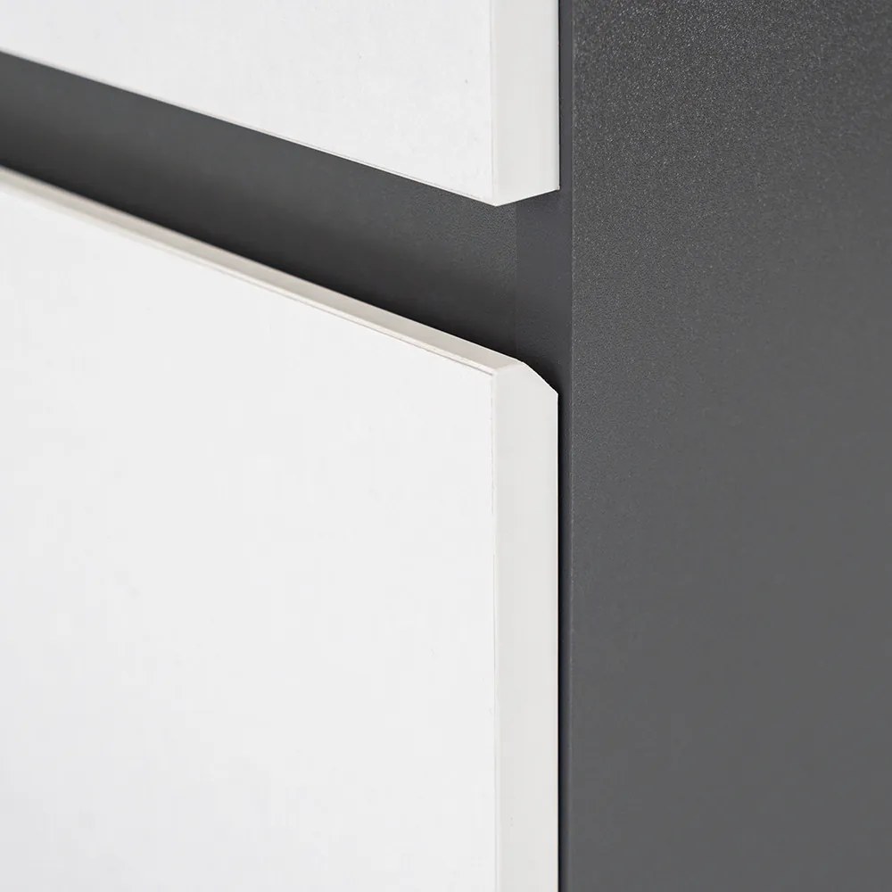 Mobilier complet de baie Vario Forte 60 antracit-alb