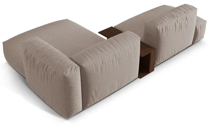 Colțar modular bej (cu colț pe partea dreaptă) Martina – Micadoni Home