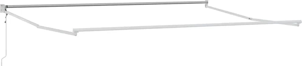 vidaXL Cadru pentru cort retractabil Alb 500 × 300 cm Aluminiu