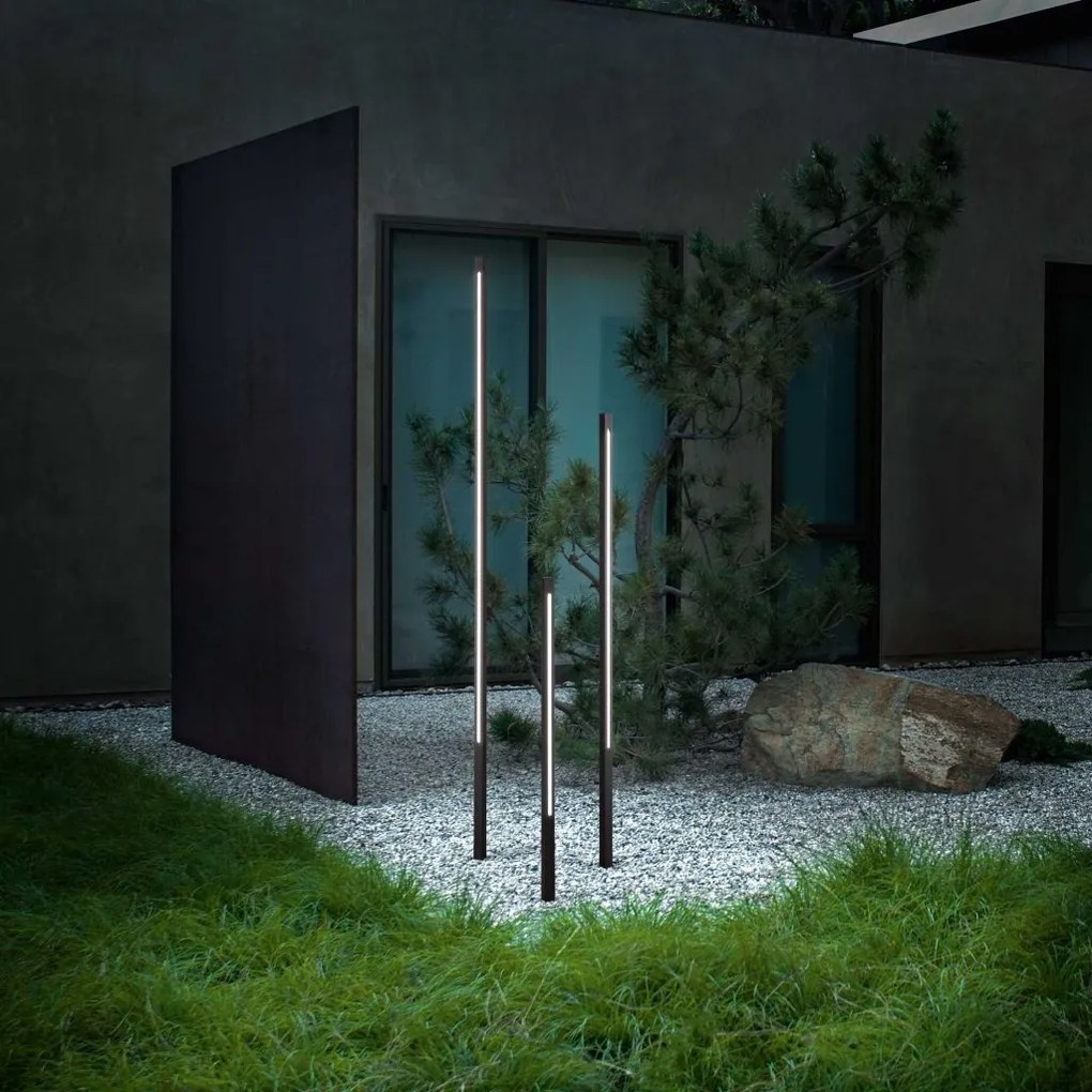 Stalp LED slim pentru iluminat exterior, IP65 Jedi pt h160 antracit