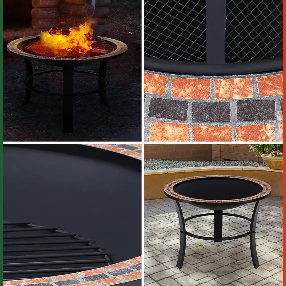 Deuba Semineu Fuoco Ø76 cm - mozaic