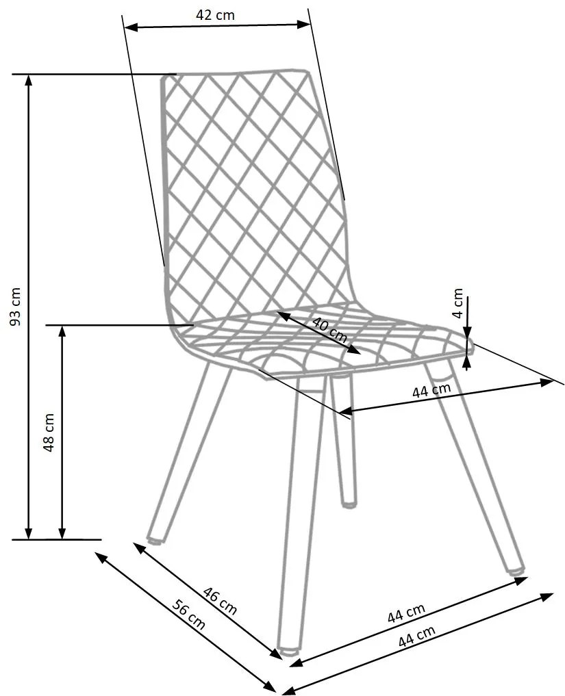 Scaun K282 Gri