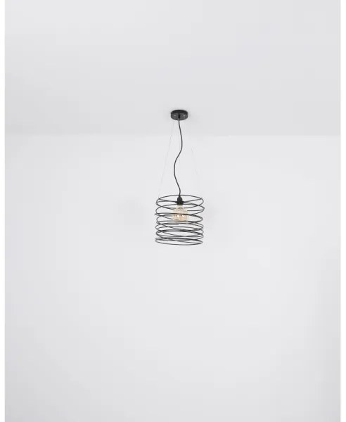 Globo 15640H - Pendul pe cablu TILLY 1xE27/60W/230V negru