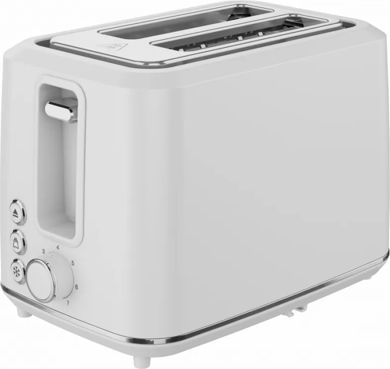 Electric Toaster, white, 220-240V, 50-60Hz, 920-1080W, 2 slots, 3 modes, 7 browning levels
