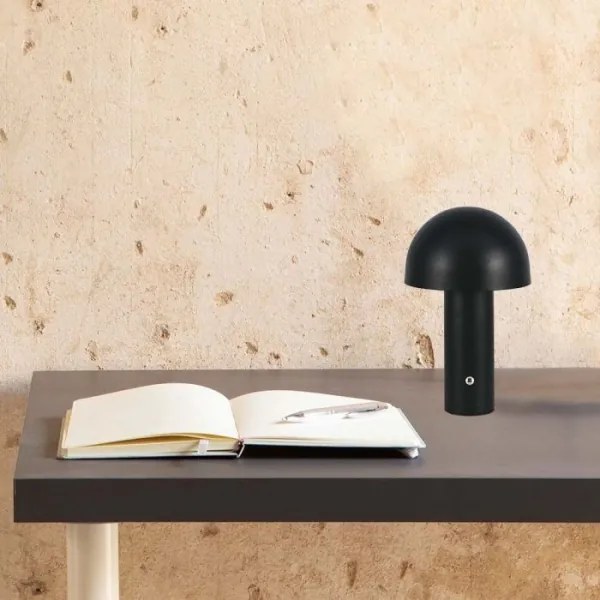 Lampă de birou LED reglabilă, reîncărcabilă, 1W, 5V, 3000-6000K, 1800 mAh, negru