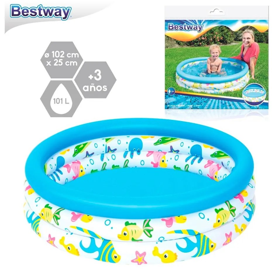 Piscină gonflabilă ø 102 cm – Bestway