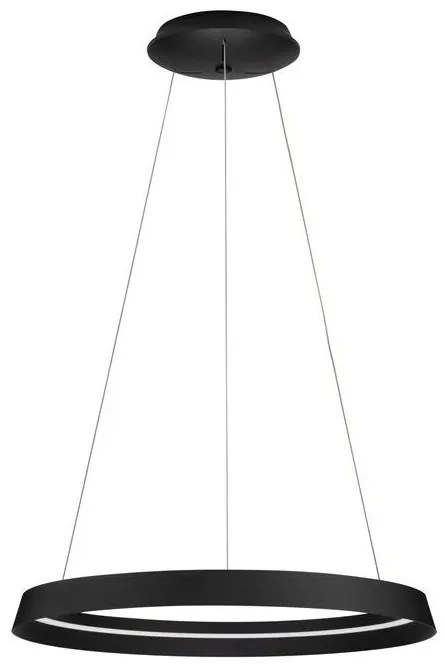 Lustra LED suspendata design modern circular ORMI negru