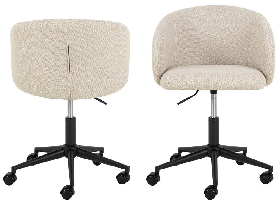 Scaun de birou bej Eleanor – Actona