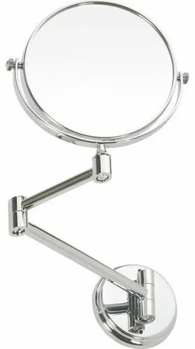 Oglindă cosmetică SAPHO XR005 X-Round E suspendată, diametru 15 cm, argintiu