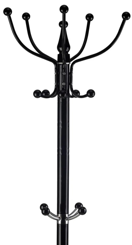 Umeraș în picioare cu 14 umerașe negru