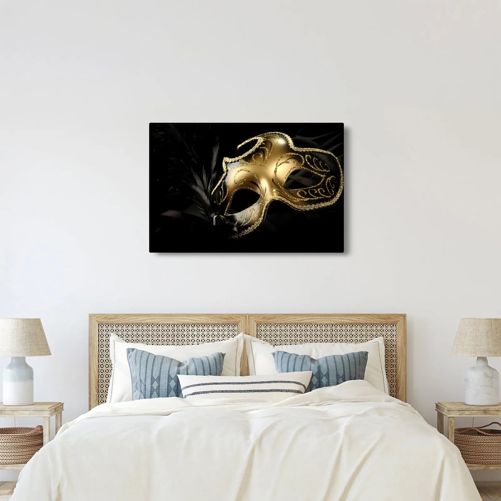 Tablou masca aurie (90x60 cm)