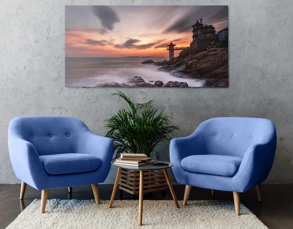 Tablou peisaj magnific la mare