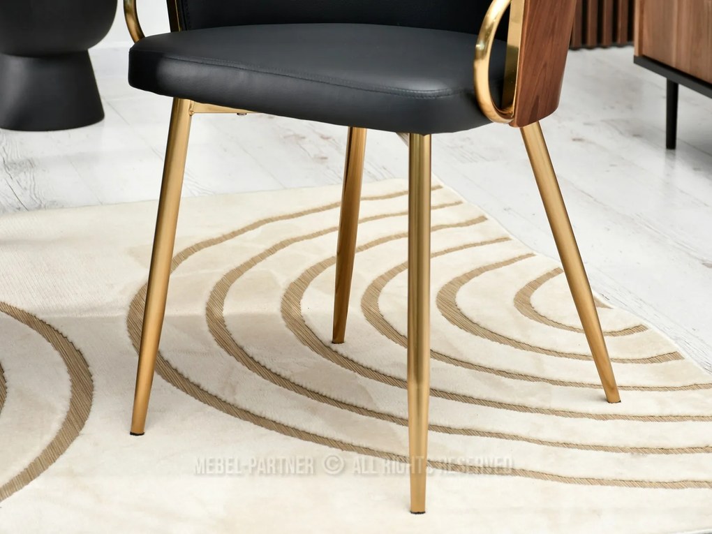 Scaun Elviria K (nuc închis + auriu). Promo -28%. 1111041