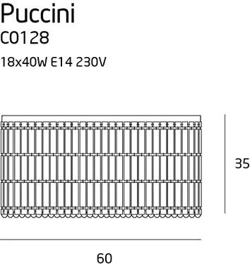 Plafoniera chrome Puccini- C0128