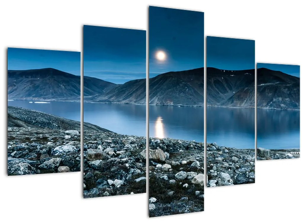 Tablou - Islanda noaptea (150x105 cm)