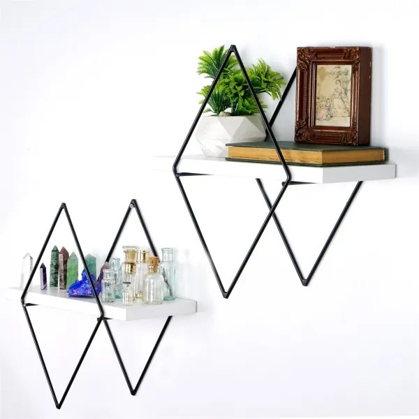 SET 2x raft de perete alb