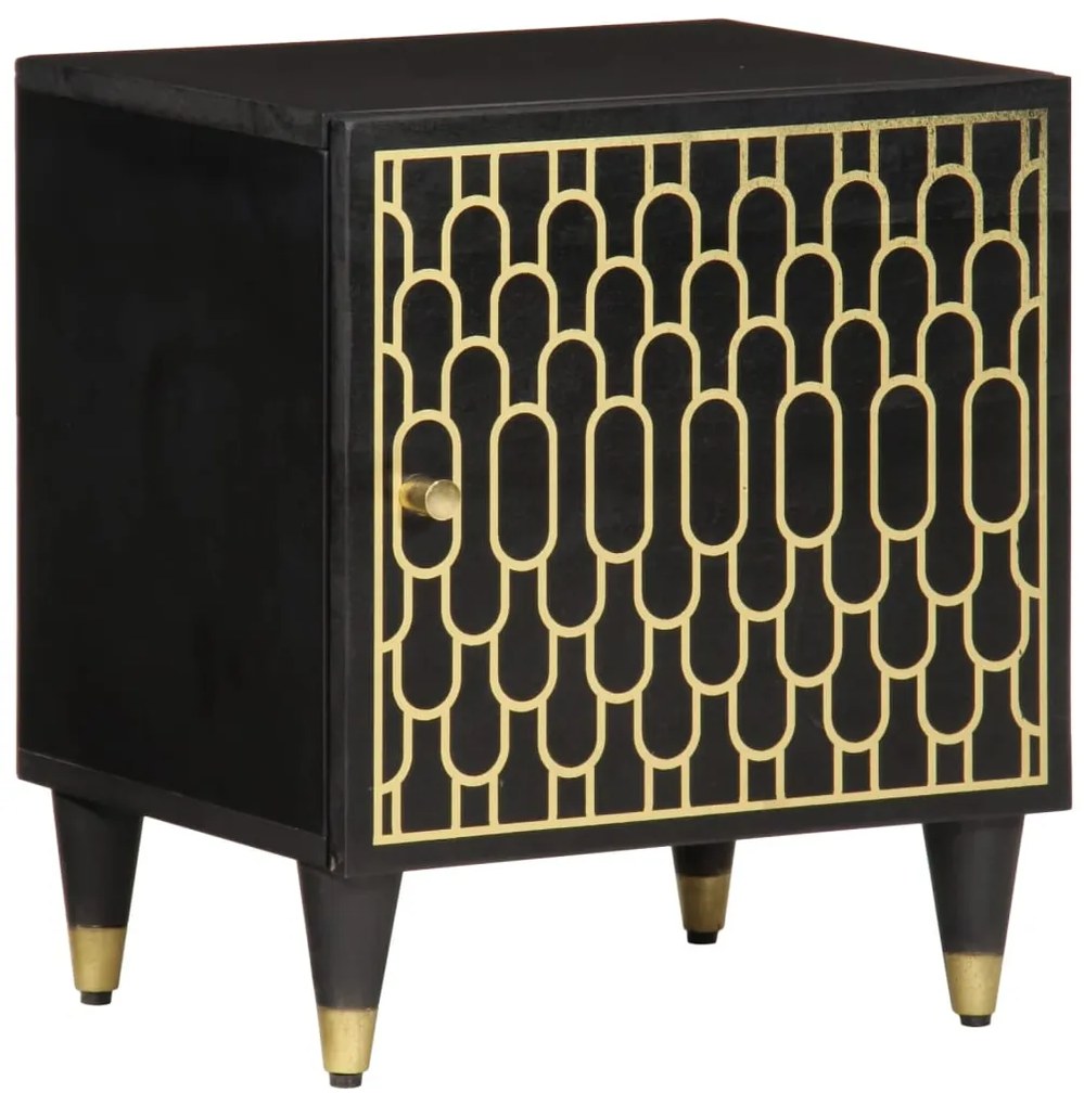 vidaXL Noptieră, 40x33x46 cm, lemn masiv de mango