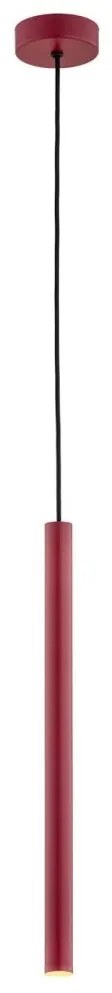 Pendul LED design modern slim Rio rosu