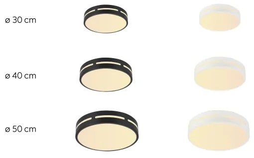 Plafonieră LED dimabilă PERFECTO 48W/230V Wi-Fi Tuya albă Immax NEO 07152-B50 + telecomandă