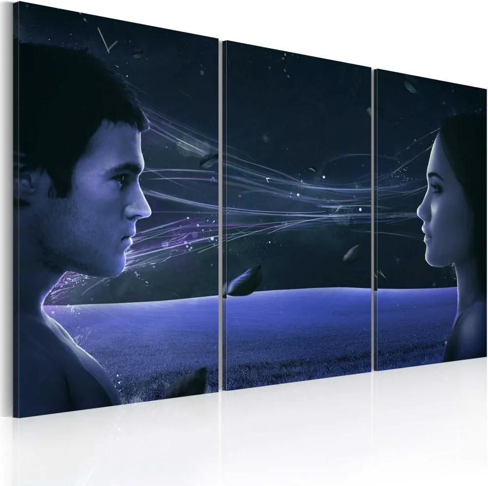 Tablou Bimago - Magnetic gaze - triptych 60x40 cm