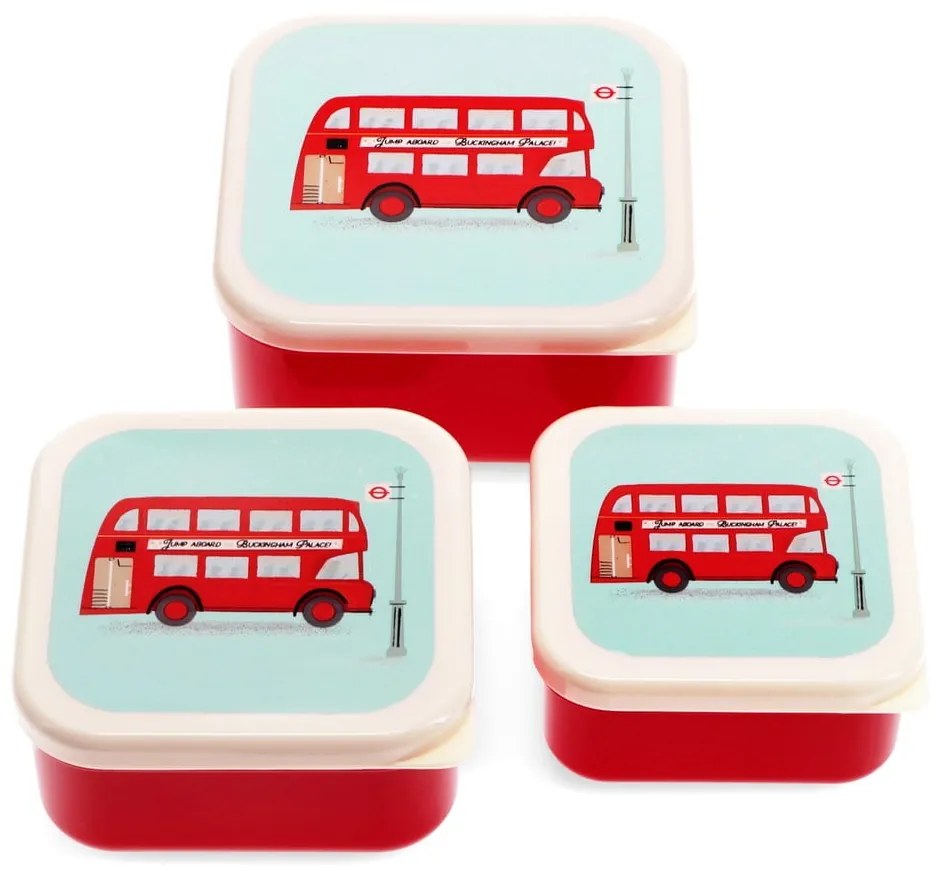 Cutie de gustări pentru copii 3 buc. Routemaster Bus – Rex London