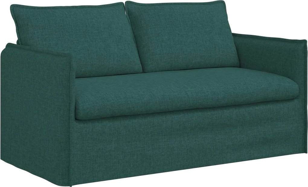 vidaXL Canapea Verde închis 156 x 82 x 85 cm țesătură