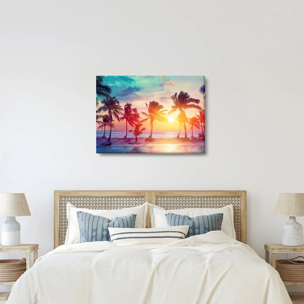 Tablou - Apus de soare tropical (70x50 cm)