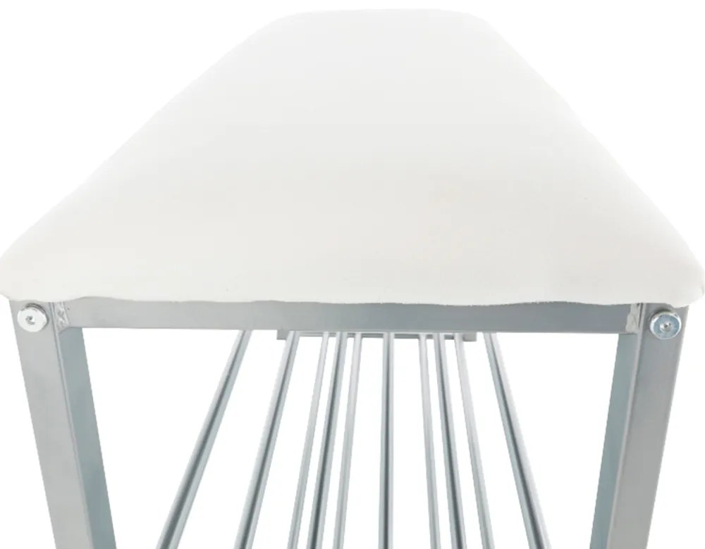 Banca pantofar cu rafturi pantofi, bej gri,