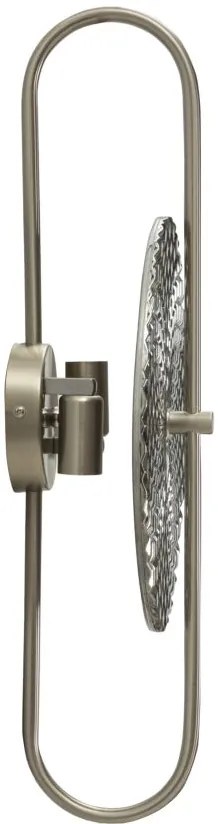 Mauro Ferretti Lampa De  Perete Argintie cm 28X15X54 | Aosom Romania