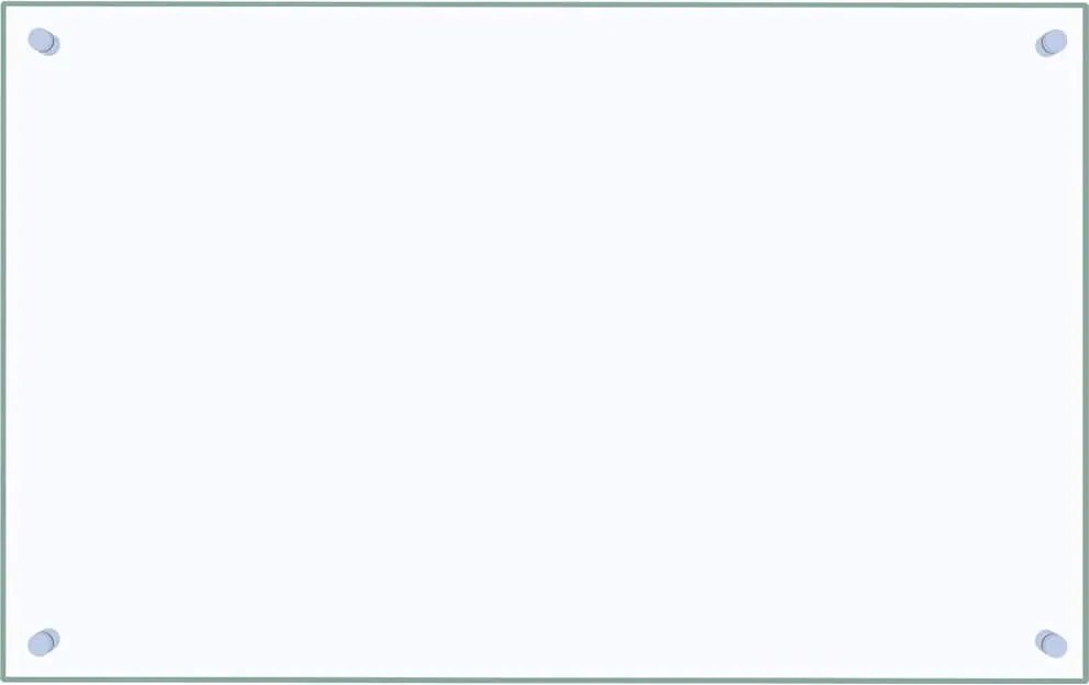 vidaXL Panou antistropi bucătărie transparent 80x50 cm sticlă securiz.