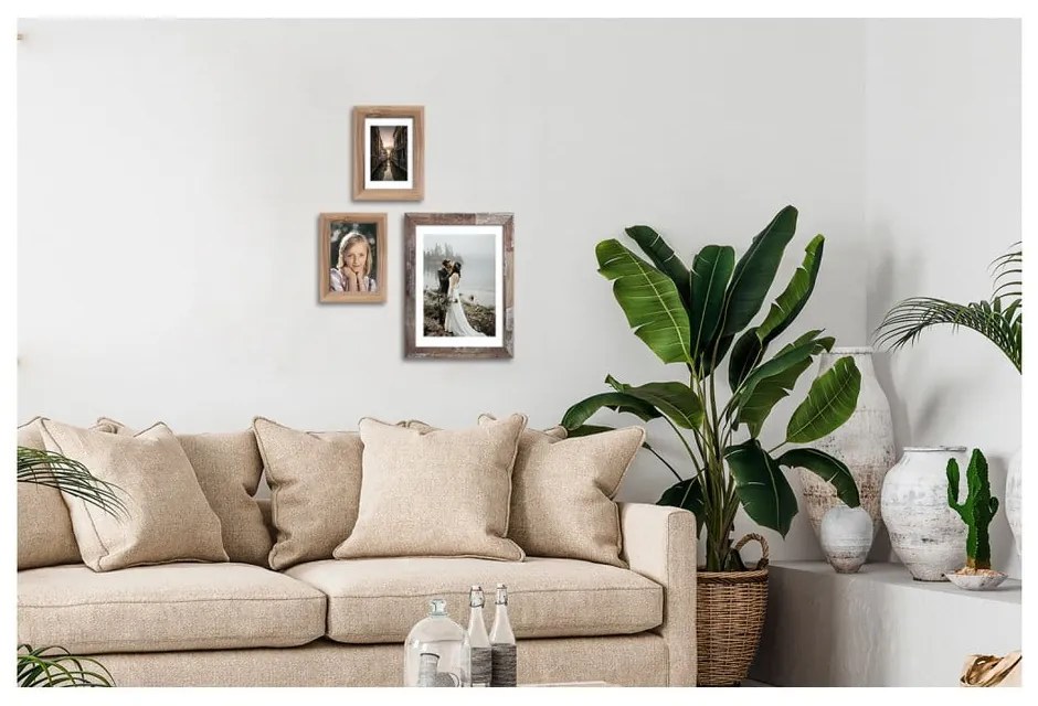 Ramă foto pentru fotografii Styler Bergen Shabby, 34 x 44,5 cm, maro