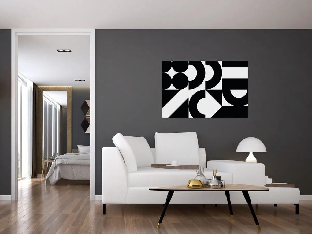 Tablou - Abstracție geometrică N⁰2 (90x60 cm)