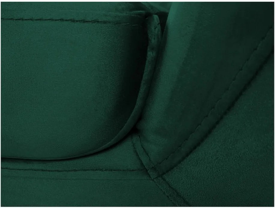 Canapea cu 2 locuri Mazzini Sofas BENITO cu picioare negre, verde