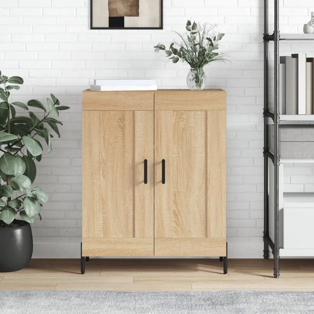 830207 vidaXL Servantă, stejar sonoma, 69,5x34x90 cm, lemn compozit