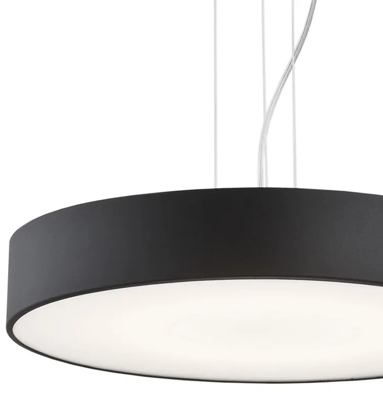 Lustra LED suspendata design circular DARLING 45cm negru